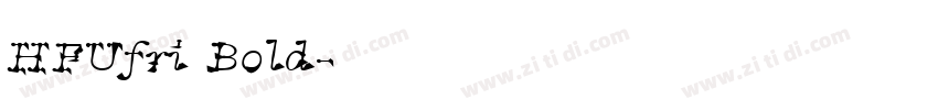 HFUfri Bold字体转换